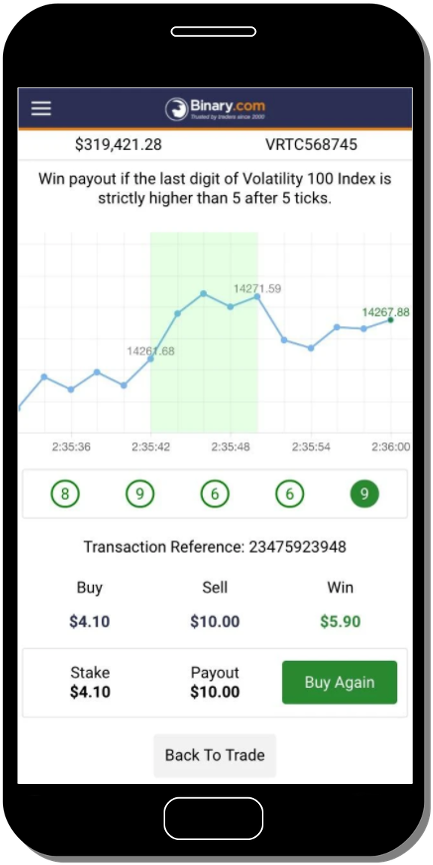 Binary.com broker review mobile app